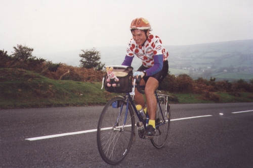 Dave on Widecombe Hill